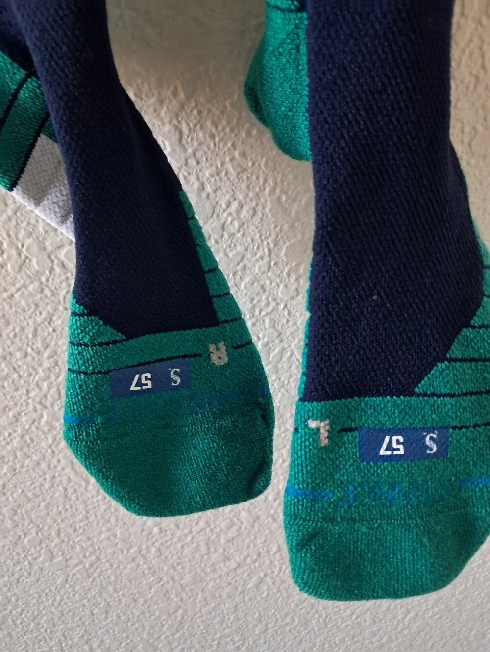 Stance Seattle Mariners Socks MLB Team Issued #57 Seattle Skyline Space Needle